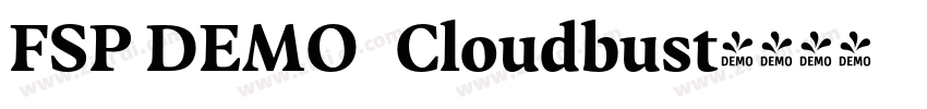 FSP DEMO   Cloudbust字体转换
